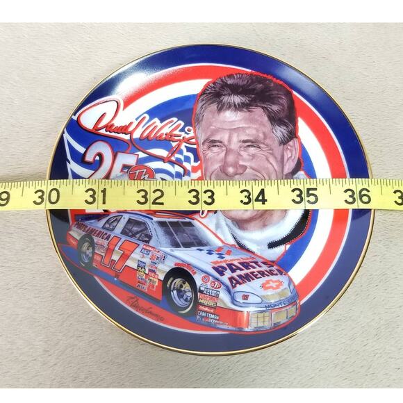 Darrell Waltrip Silver Anniversary Salute Year 1997 Wall Decor Plate 6 1/2" Vtg - Picture 12 of 12